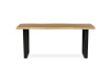 HT-F4218 OAK, jídelní stůl 180x90cm, černý lak / dub divoký