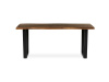 HT-F4218 OLW, jídelní stůl 180x90cm, černý lak / staré dřevo