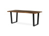 HT-F4218 OLW, jídelní stůl 180x90cm, černý lak / staré dřevo