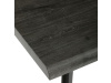 HT-F4413 GREY, jídelní stůl 130x80cm, černý lak / dub šedý