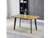 HT-F4413 OAK, jídelní stůl 130x80cm, černý lak / dub divoký