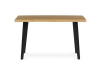 HT-F4413 OAK, jídelní stůl 130x80cm, černý lak / dub divoký