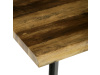 HT-F4413 OLW, jídelní stůl 130x80cm, černý lak / staré dřevo