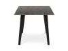 HT-F4416 GREY, jídelní stůl 160x90cm, černý lak / dub šedý