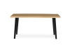 HT-F4416 OAK, jídelní stůl 160x90cm, černý lak / dub divoký