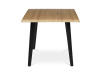 HT-F4416 OAK, jídelní stůl 160x90cm, černý lak / dub divoký