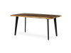 HT-F4416 OLW, jídelní stůl 160x90cm, černý lak / staré dřevo