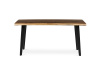 HT-F4416 OLW, jídelní stůl 160x90cm, černý lak / staré dřevo