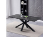 HT-F4618 GREY, jídelní stůl 180x90cm, černý lak / dub šedý