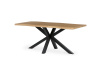 HT-F4618 OAK, jídelní stůl 180x90cm, černý lak / dub divoký