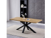 HT-F4618 OAK, jídelní stůl 180x90cm, černý lak / dub divoký