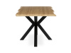 HT-F4618 OAK, jídelní stůl 180x90cm, černý lak / dub divoký