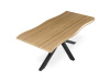 HT-F4618 OAK, jídelní stůl 180x90cm, černý lak / dub divoký