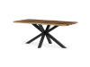 HT-F4618 OLW, jídelní stůl 180x90cm, černý lak / staré dřevo