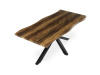 HT-F4618 OLW, jídelní stůl 180x90cm, černý lak / staré dřevo
