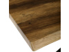 HT-F4618 OLW, jídelní stůl 180x90cm, černý lak / staré dřevo