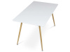 HT-W1214 WT, jídelní stůl 140x80cm, dub / bílá