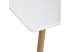 HT-W1214 WT, jídelní stůl 140x80cm, dub / bílá