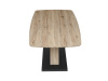 HT-W1570 SRE, jídelní stůl 160x90cm, černý lak / dub san remo
