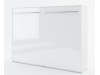 CONCEPT PRO CP-06, široká výklopná postel 90x200cm, bílá / bílý lesk