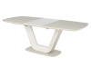ARMANI 160, jídelní stůl rozkládací 160-220x90cm, krémová