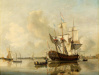 VL59 Nicolaas Baur - Fregata Rotterdam na řece před Rotterdamem