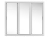 ARTI 02, šatní skříň s posuvnými dveřmi 250cm, bílá / zrcadla