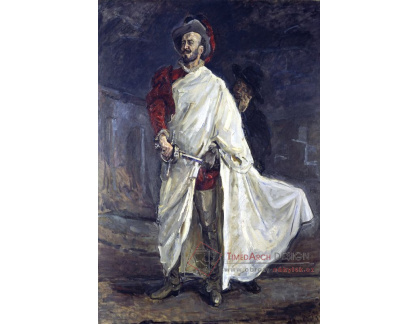 SO VII-163 Max Slevogt - Singer Francisco d Andrade jako Don Giovanni v Mozartově opeře