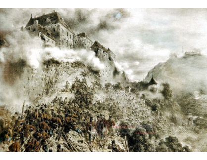 SO V-291 August von Pettenkofen - Útok na hradby Budínského hradu