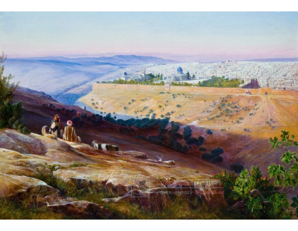 SO XI-399 Edward Lear - Jeruzalém z Olivové hory