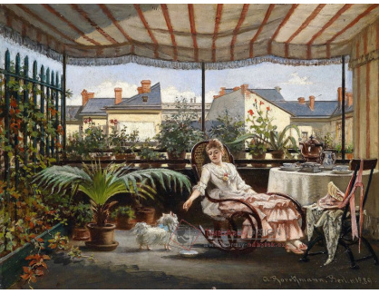 SO XII-44 August Borckmann - Čaj na verandě