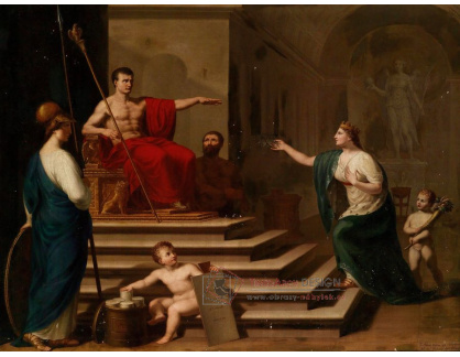 SO XII-138 Francesco Alberi - Alegorie Napoleona jako osvoboditele Itálie