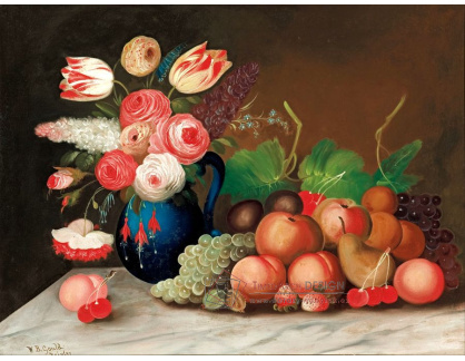 SO XII-351 William Buelow Gould - Zátiší s ovocem a květinami