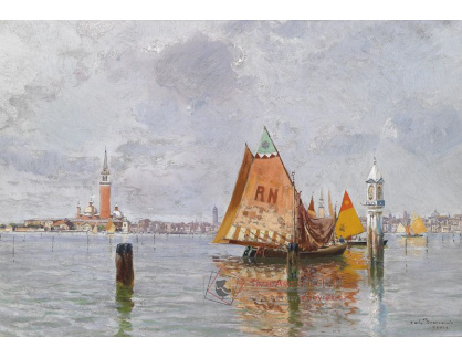 SO XIII-119 Carlo Brancaccio - Rybářské lodě v laguně Benátek