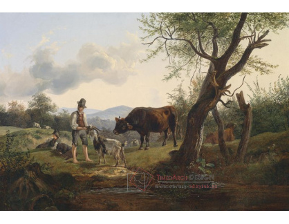SO XIII-207 Friedrich Gauermann - Pastýř se svým stádem
