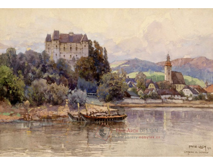 SO XIII-211 Fritz Lach - Pohled na Grein na Dunaji