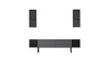 BLACK LINE, obývací stěna, antracit / černá
