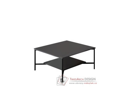 BLACK LINE, konferenční stolek 80x40cm, černá / antracit