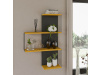 CAMBEL, nástěnná police, žlutá / antracit