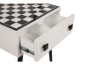 CHESSO, šachový stolek, černá / bílá