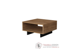HOLA, konfereční stolek 60x60cn, antracit / dub