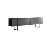 LUXE SET, konferenční + televizní stolek, černá / antracit