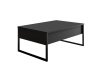 LUXE SET, konferenční + televizní stolek, černá / antracit