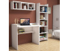 MATILDA, psací stůl s regálem, bílá