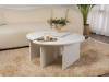 MOIRA, konferenční stolek pr. 90cm, bílá