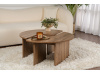 MOIRA, konferenční stolek pr. 90cm, ořech