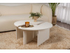 MOIRA, konferenční stolek pr. 90cm, béžová