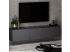 NEON, závěsný televizní stolek 3-dveřový, antracit