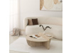 VERNANTE, konferenční stolek 90x90cm, travertine