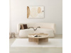 VERNANTE, konferenční stolek 90x90cm, travertine